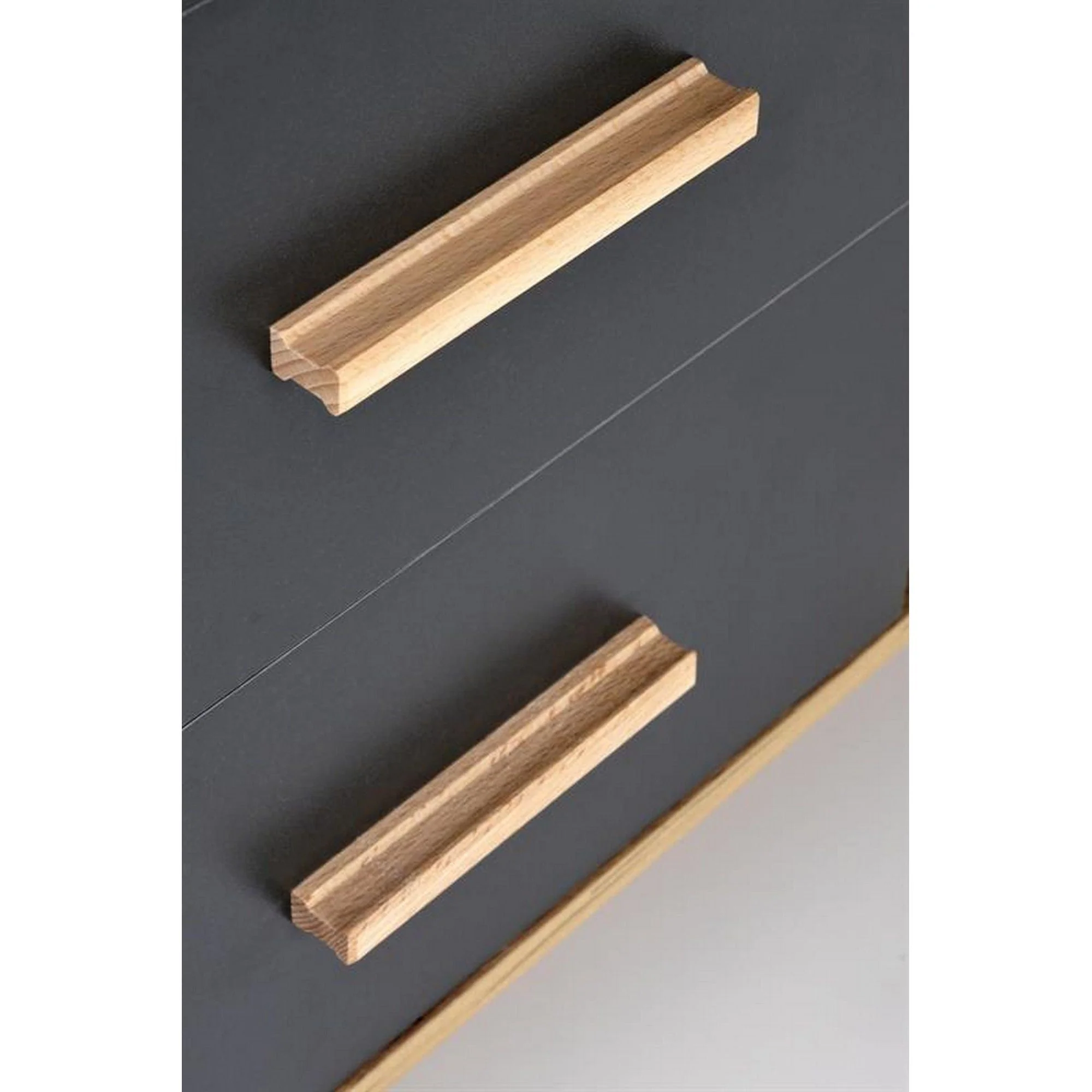 Birou SERGIO XL cu 2 sertare, antracit/wotan, 134x60x78 cm - Image 7