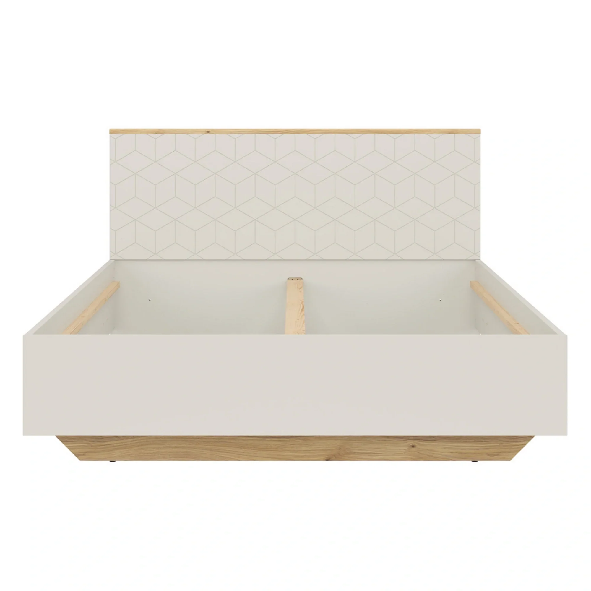 Cadru pat GLAMOUR A 160x200, casmir/stejar, PAL - Image 3