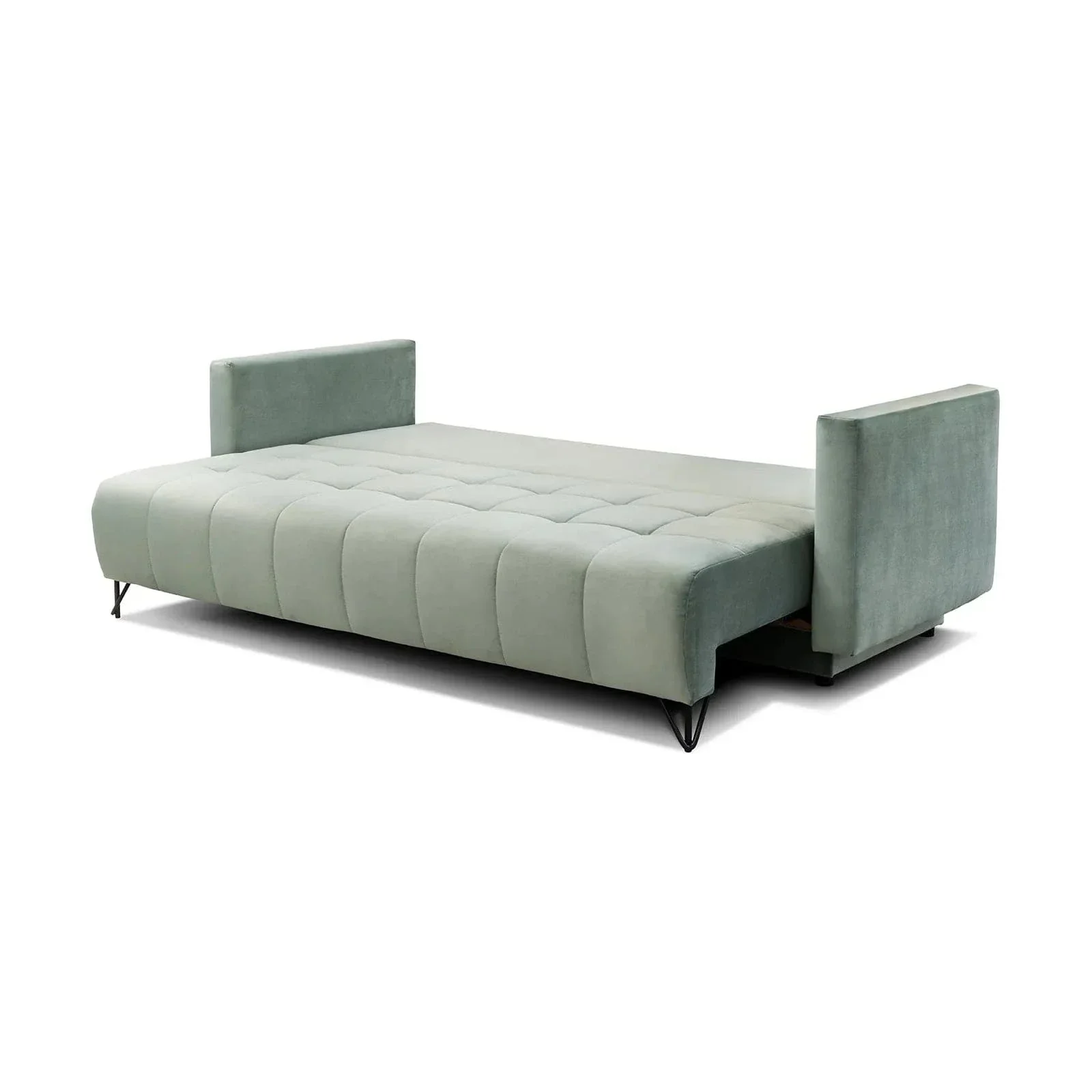 Canapea extensibila Aldo 3L, stofa catifelata mov lila - Monolith 62, cu lada depozitare, 227x106x92 cm - Image 4