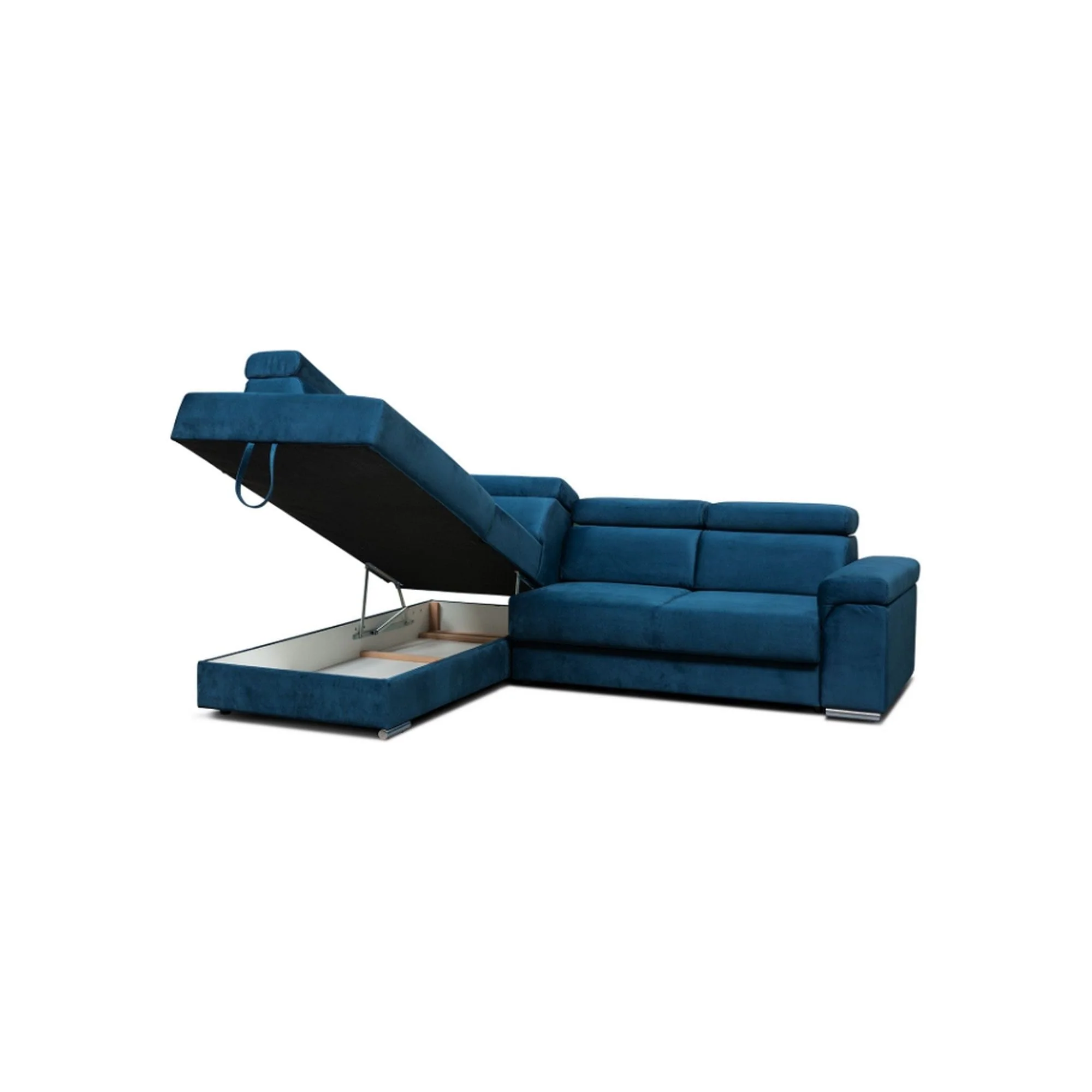 Coltar extensibil CARLO L, personalizabil, lada depozitare, tetiere reglabile, 268x206x82 cm - Image 4