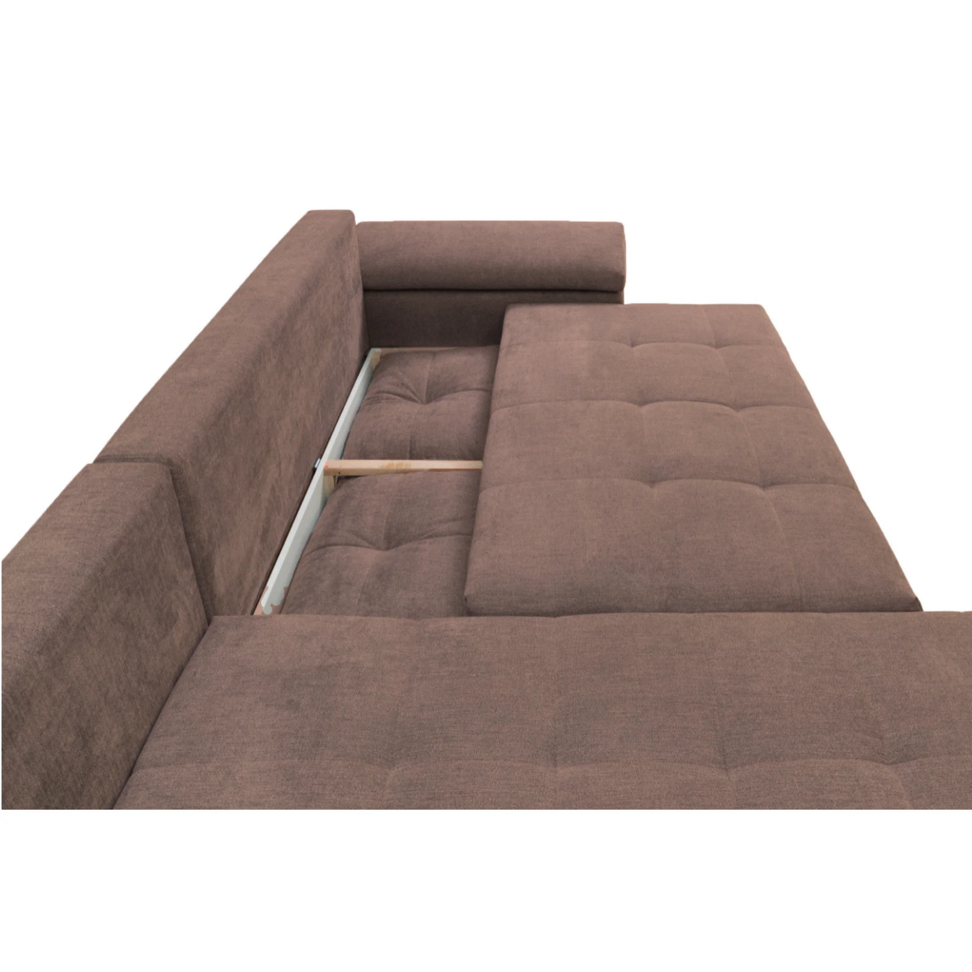 Coltar extensibil universal EVEREST, cu lada depozitare, maro - Element05, 308x213x90 cm - Image 5