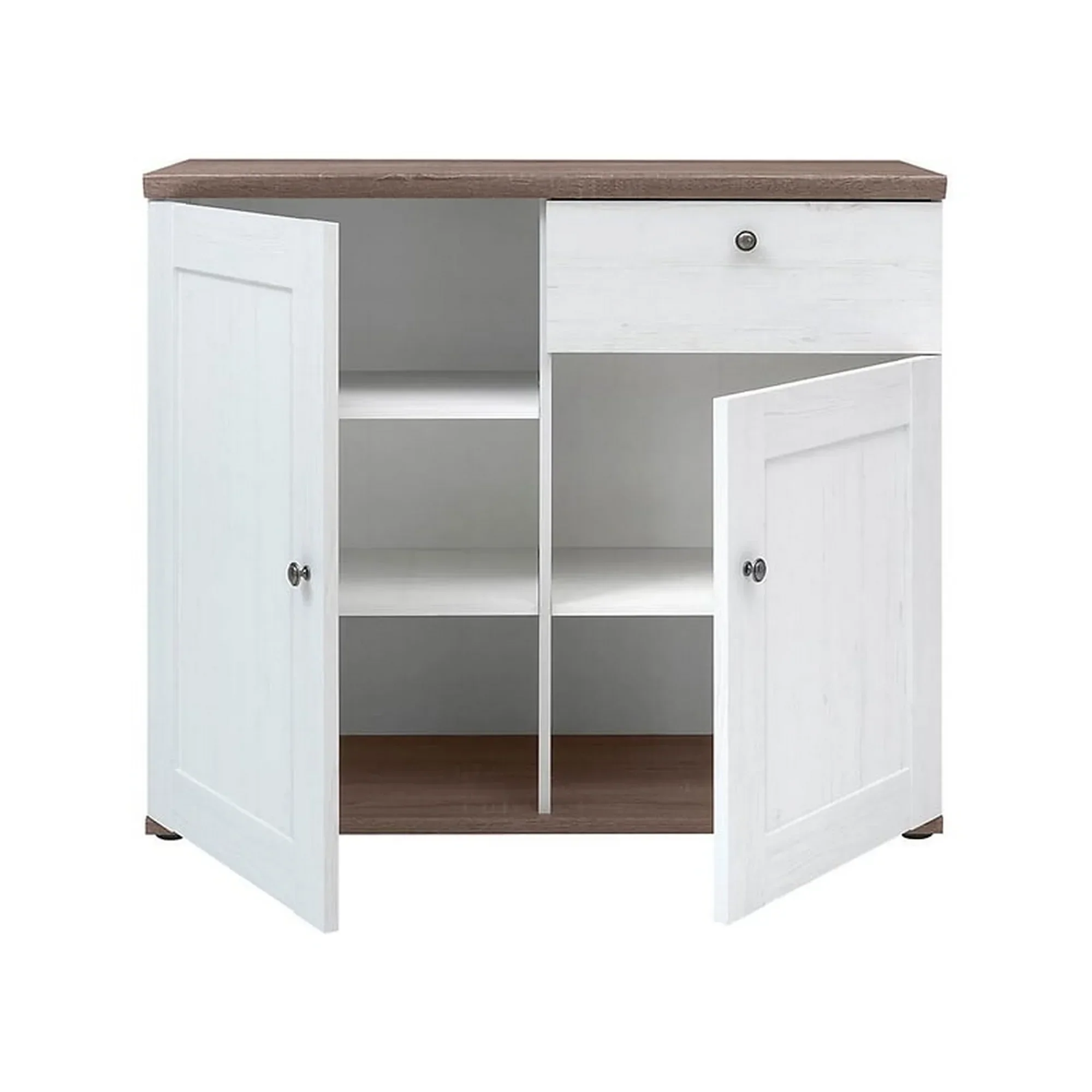 Comoda STOCKHOLM, alb andersen/stejar sonoma, PAL, 103x43x88 cm - Image 4