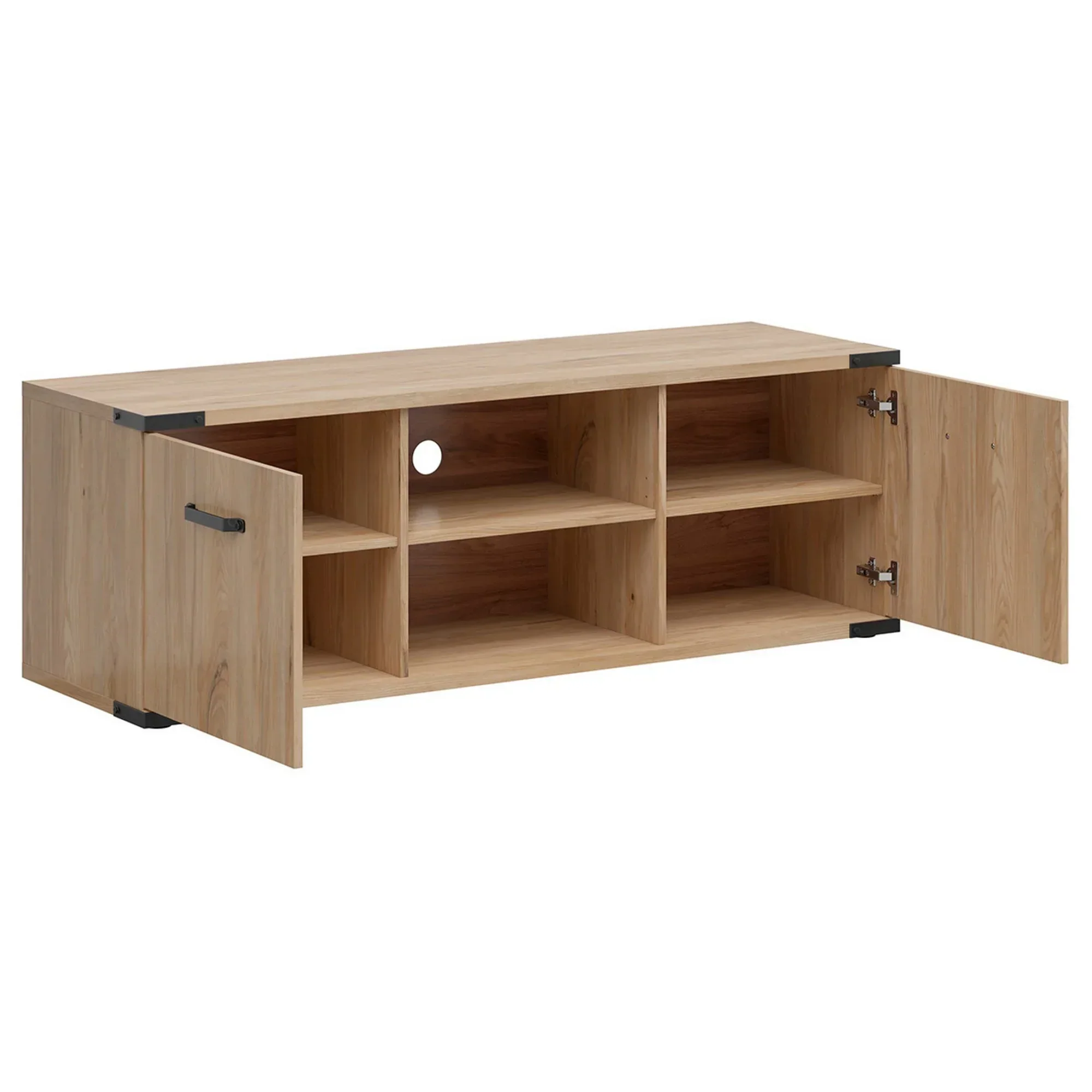 Comoda TV LARA, stejar, PAL laminat, 150x46x51 cm - Image 3