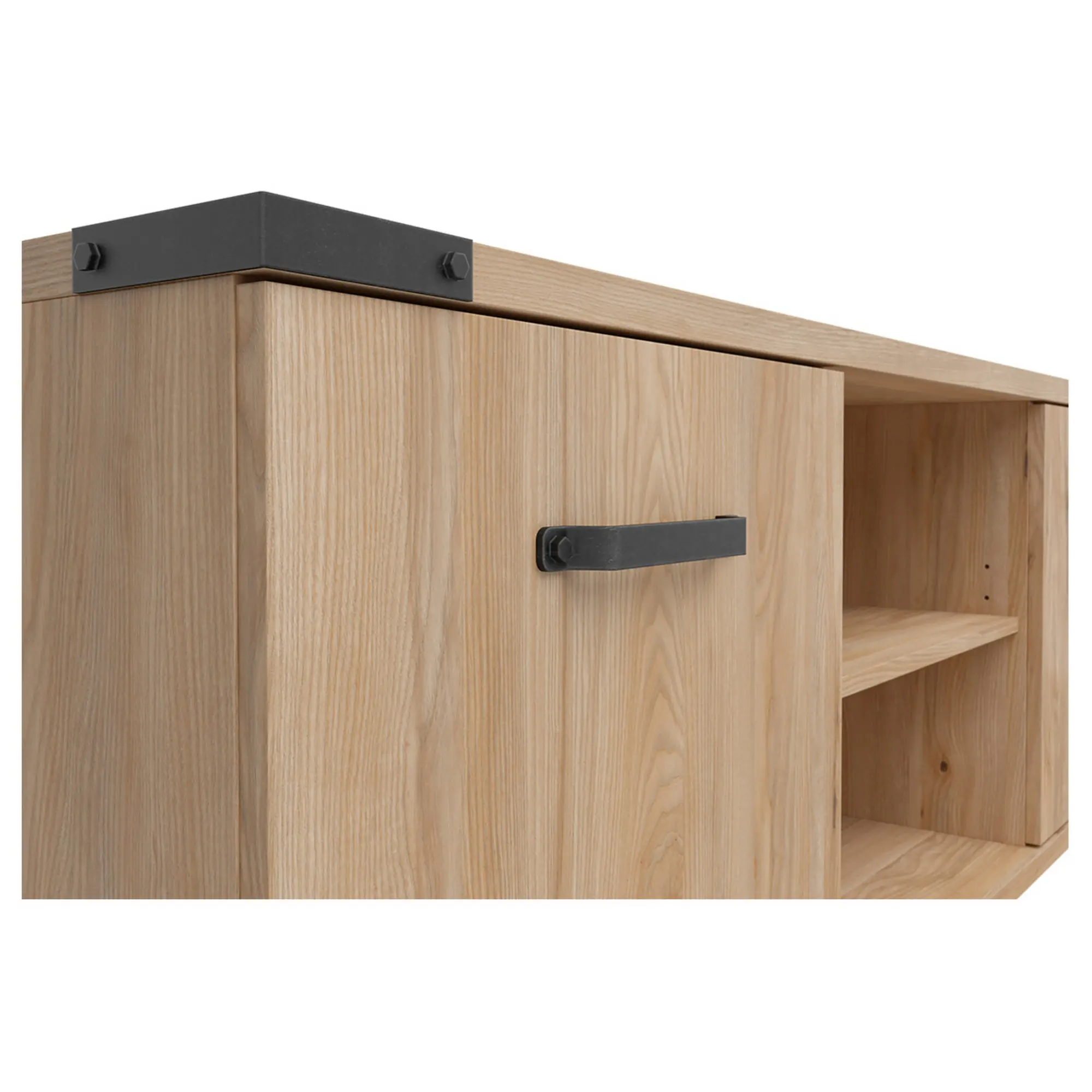 Comoda TV LARA, stejar, PAL laminat, 150x46x51 cm - Image 4