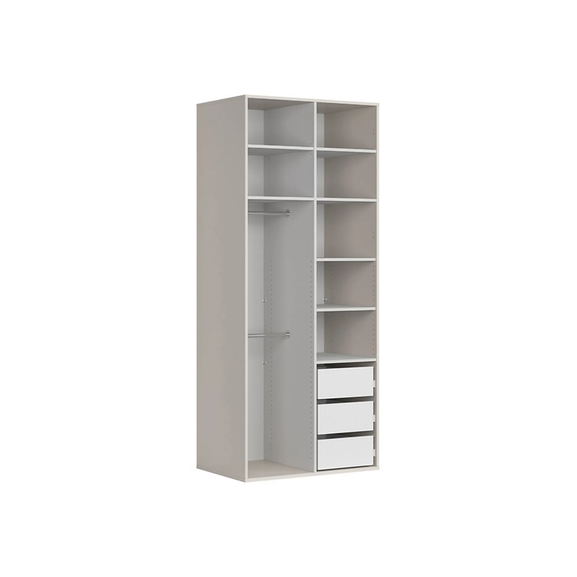 Dulap FLEX, casmir, PAL, cu 2 usi, 100x66x240 cm - Image 3