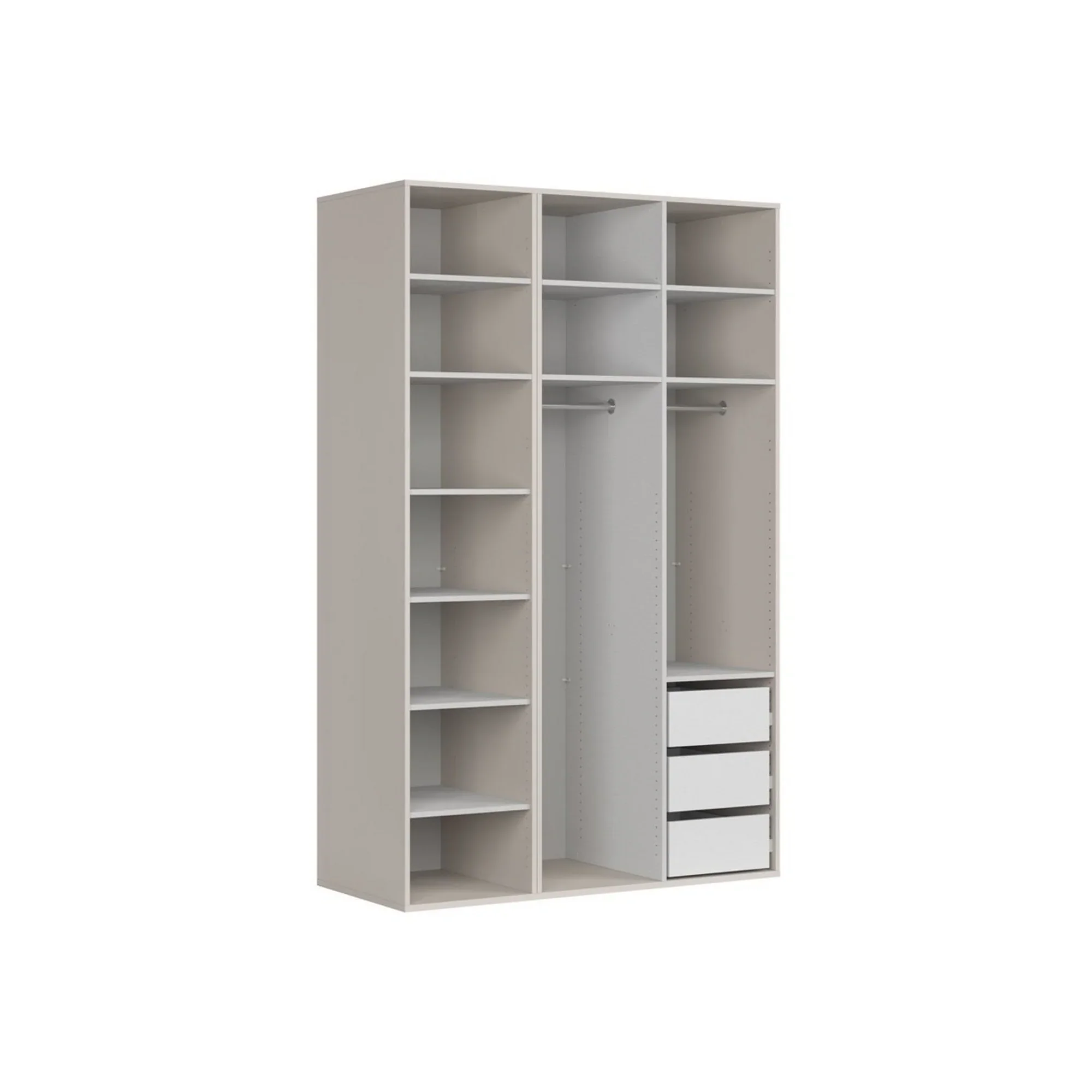 Dulap FLEX, casmir, PAL, cu 3 usi, 150x66x240 cm - Image 3