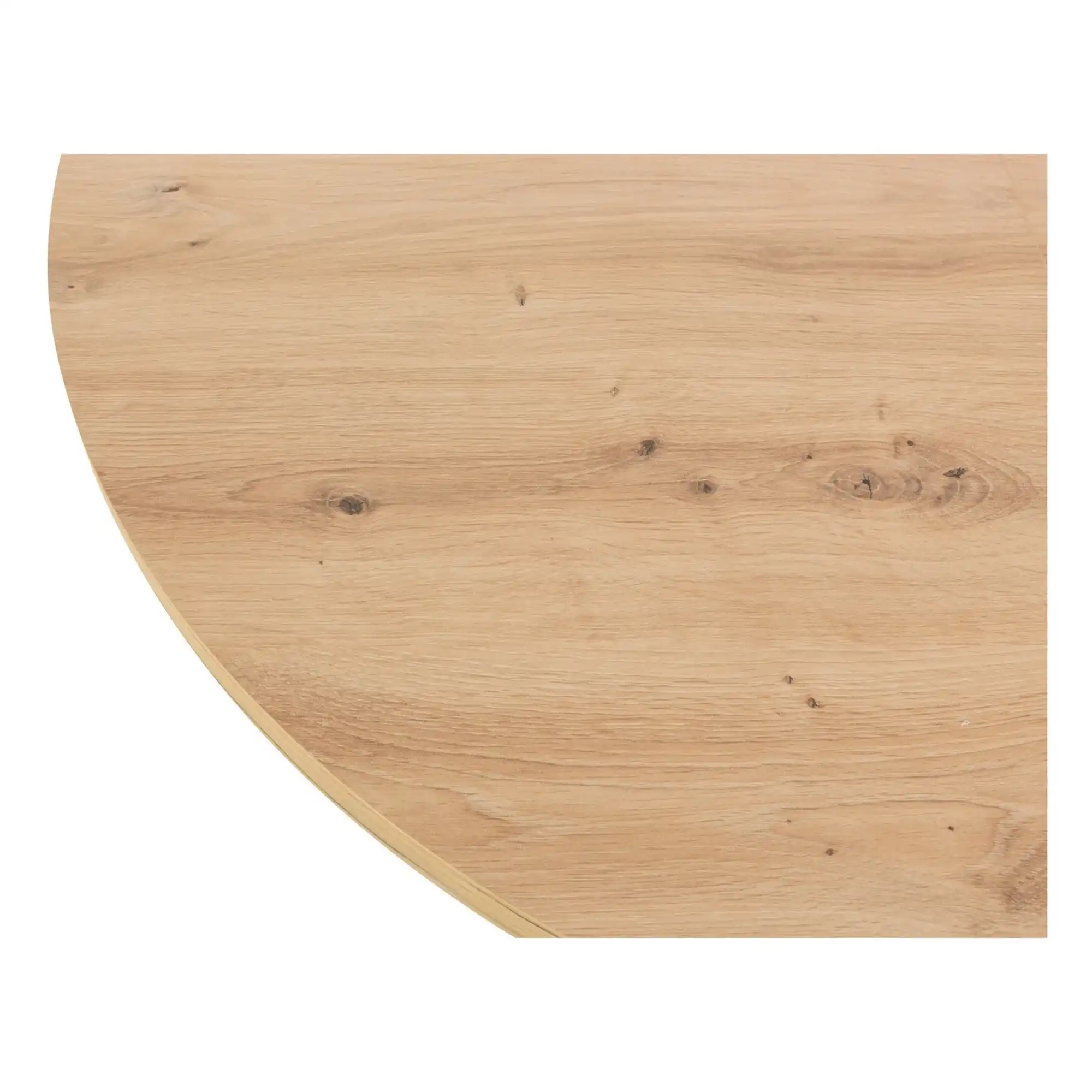 Masa extensibila ELAND, stejar artisan/negru, PAL laminat/metal, 100/200x100x76 cm - Image 5