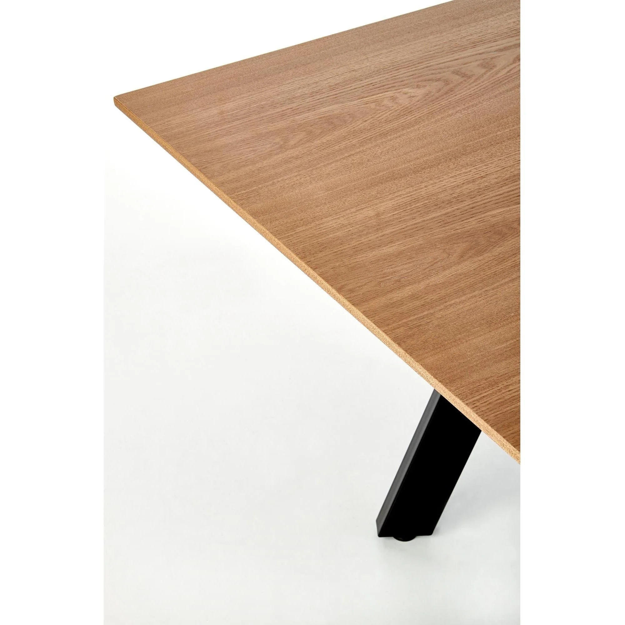 Masa extensibila Capital, stejar auriu, negru, 180/240x90x76 cm - Image 4