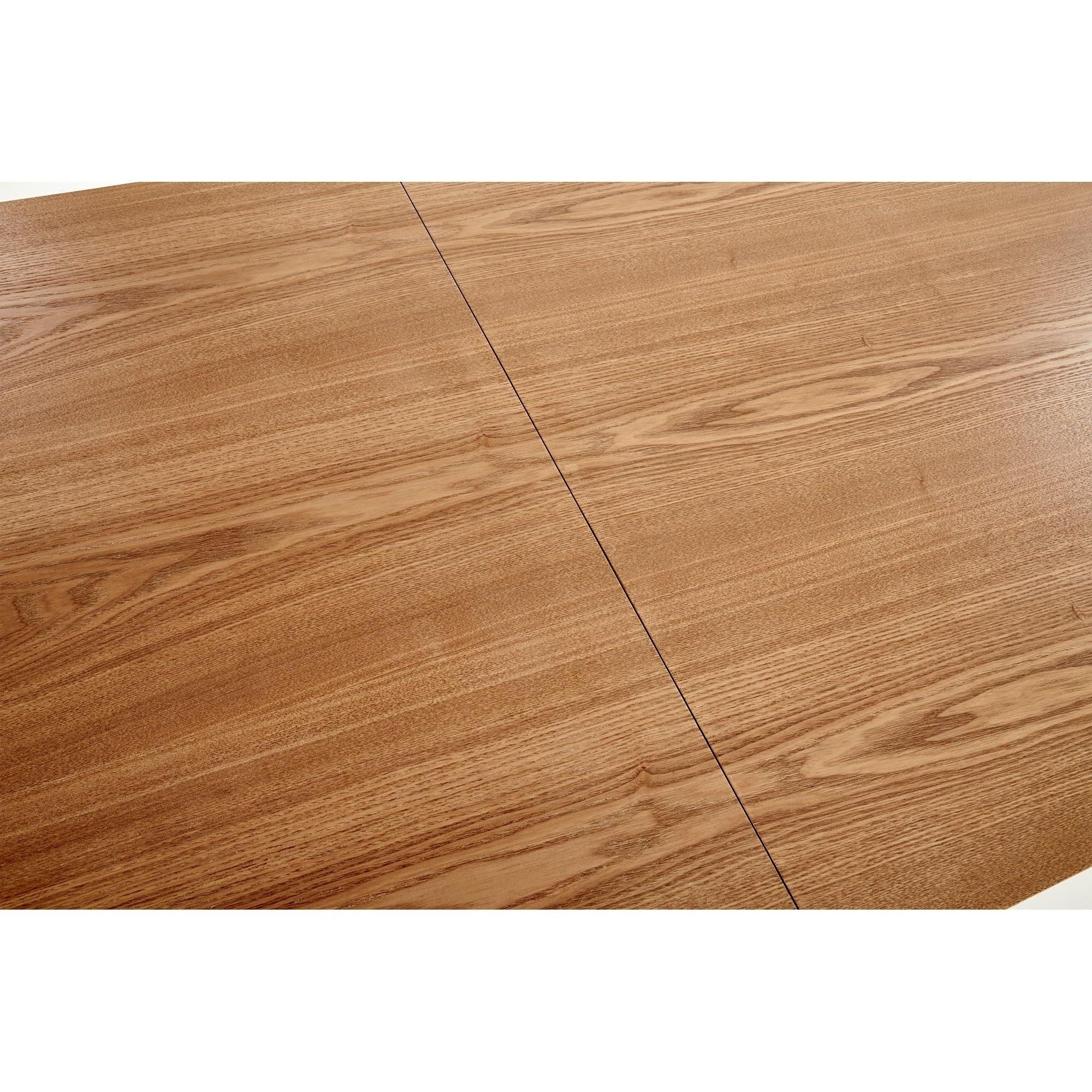 Masa extensibila Capital, stejar auriu, negru, 180/240x90x76 cm - Image 6