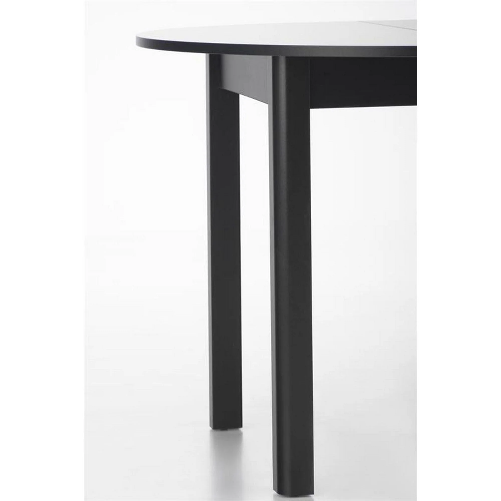 Masa extensibila RINGO, negru, PAL furniruit, 102/142x102x76 cm - Image 7