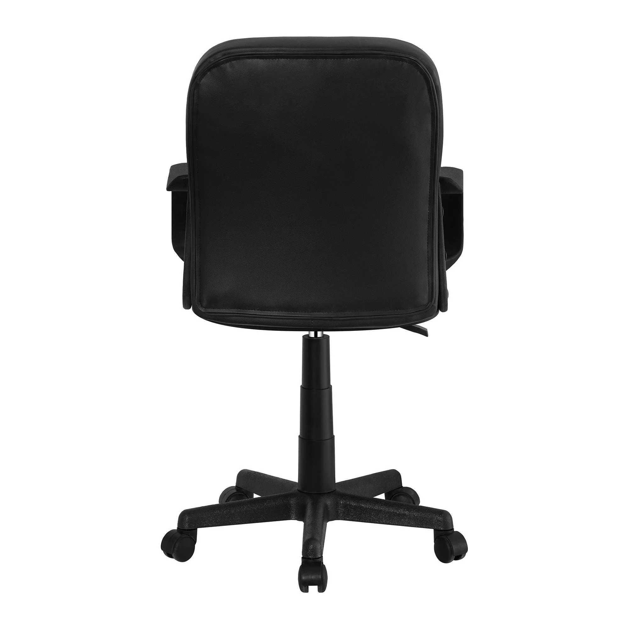 Scaun birou AYLA NEW, negru, piele ecologica/plastic, 55x59.5x89/101 cm - Image 3
