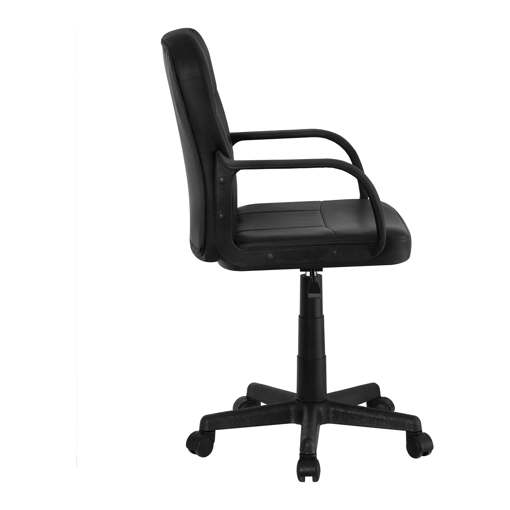 Scaun birou AYLA NEW, negru, piele ecologica/plastic, 55x59.5x89/101 cm - Image 4