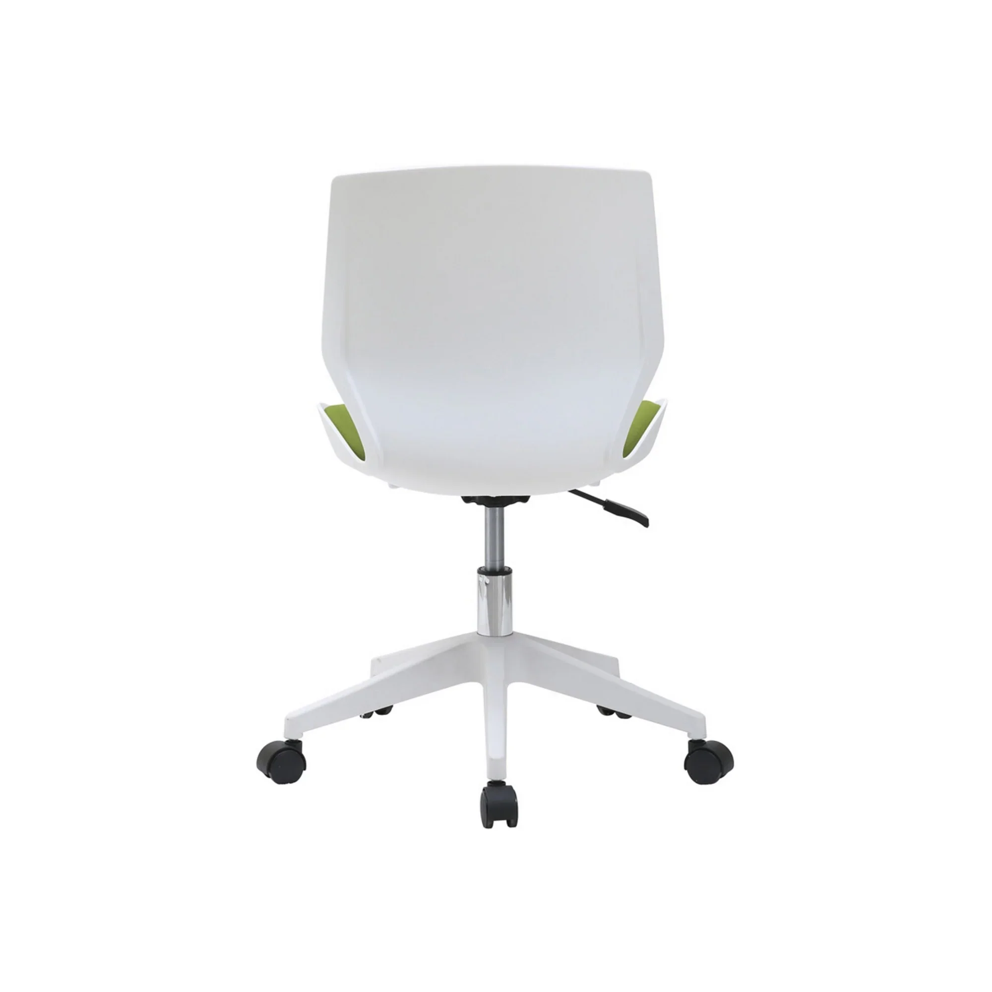 Scaun birou KILI, alb/verde, stofa/plastic, 53x49x82/92 cm - Image 4
