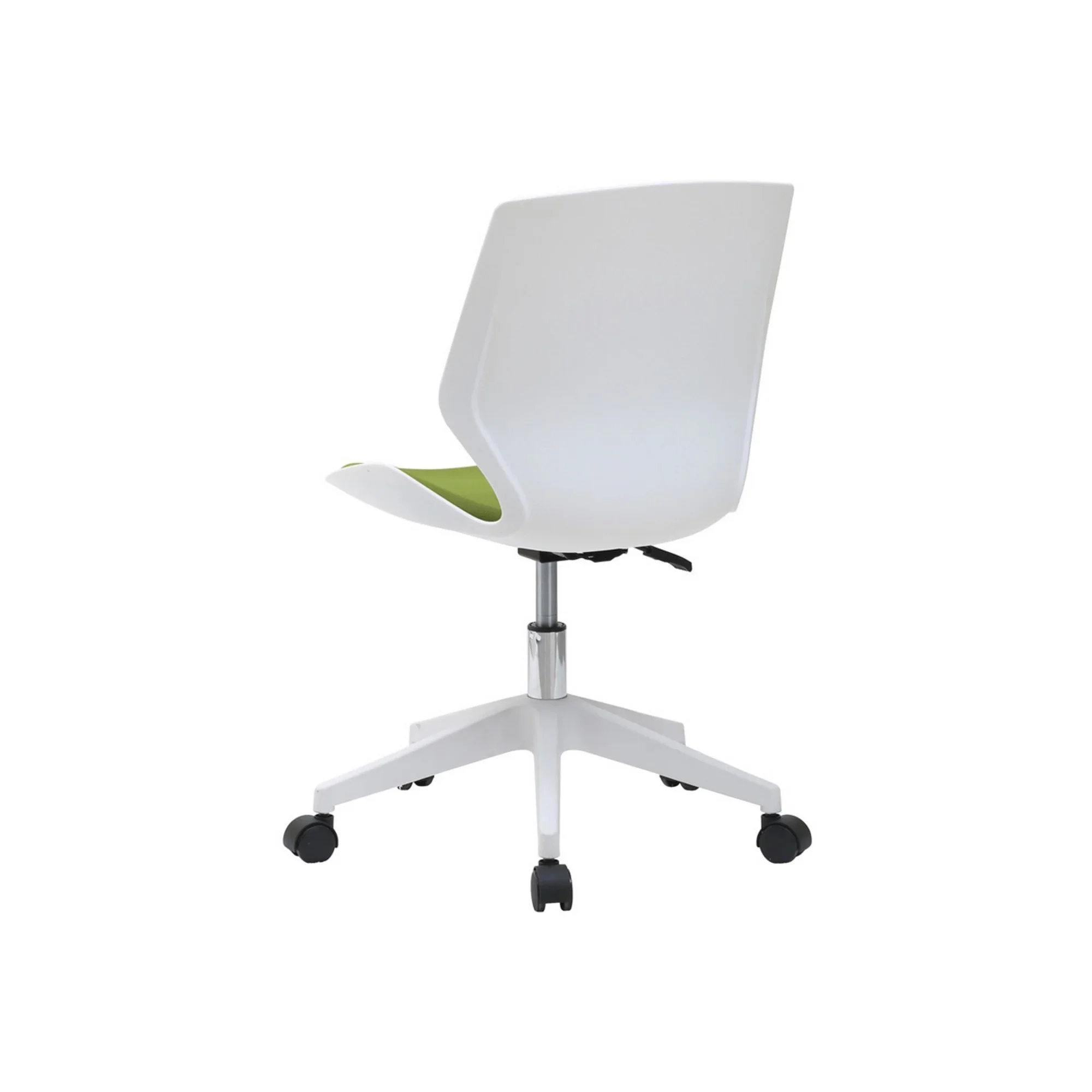 Scaun birou KILI, alb/verde, stofa/plastic, 53x49x82/92 cm - Image 5