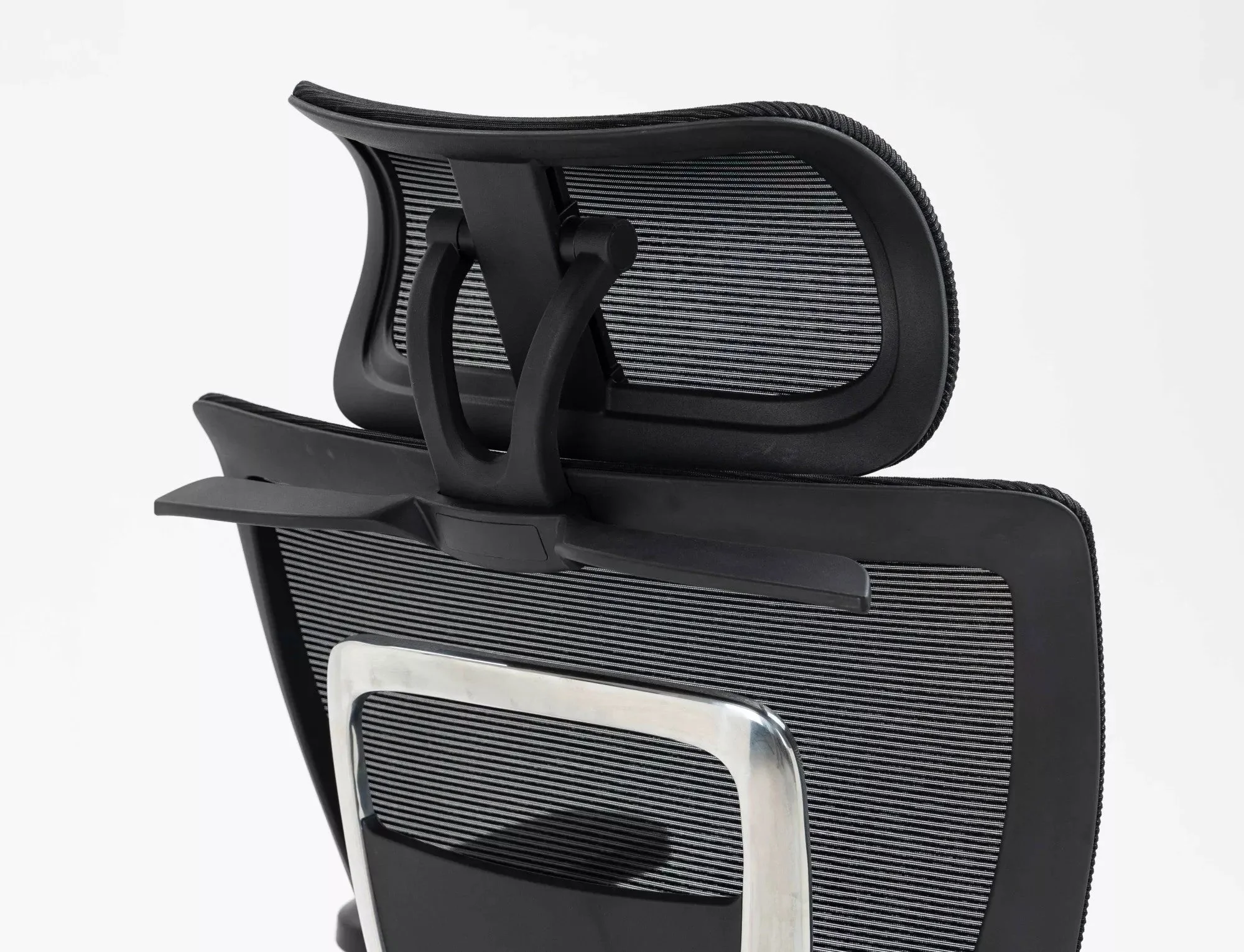 Scaun de birou WINNER LUX, negru/crom, plasa/metal, 64x51x114 cm - Image 7