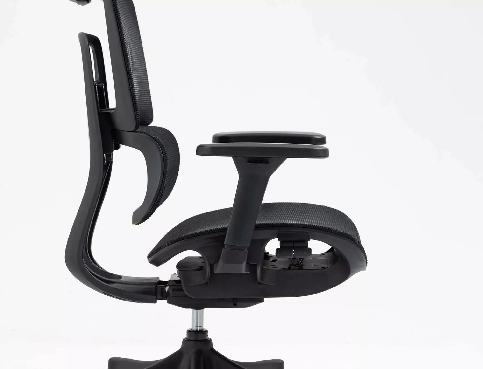 Scaun de birou WINNER, negru, plasa, 64x51x114 cm - Image 6