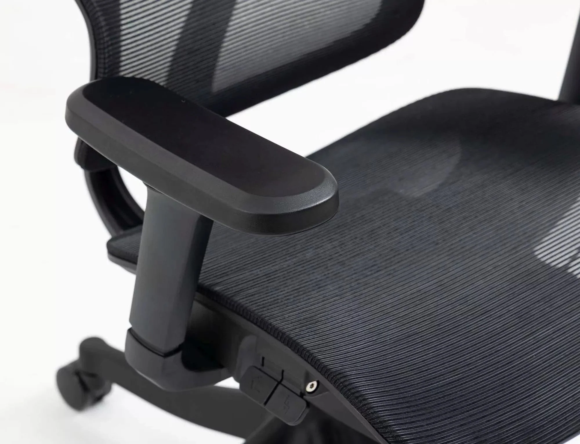 Scaun de birou WINNER, negru, plasa, 64x51x114 cm - Image 8